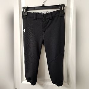 UA Baseball pants, black youth size 6